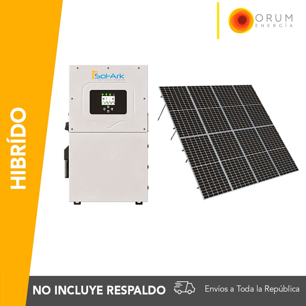 Kit de Paneles Solares Híbrido sin Respaldo Sol-Ark