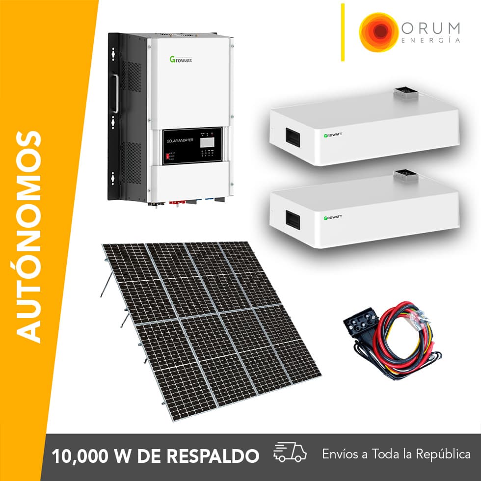 Kit Solar Autónomo – Respaldo Isla 21Kwh día Batería de Litio 10.0Kw