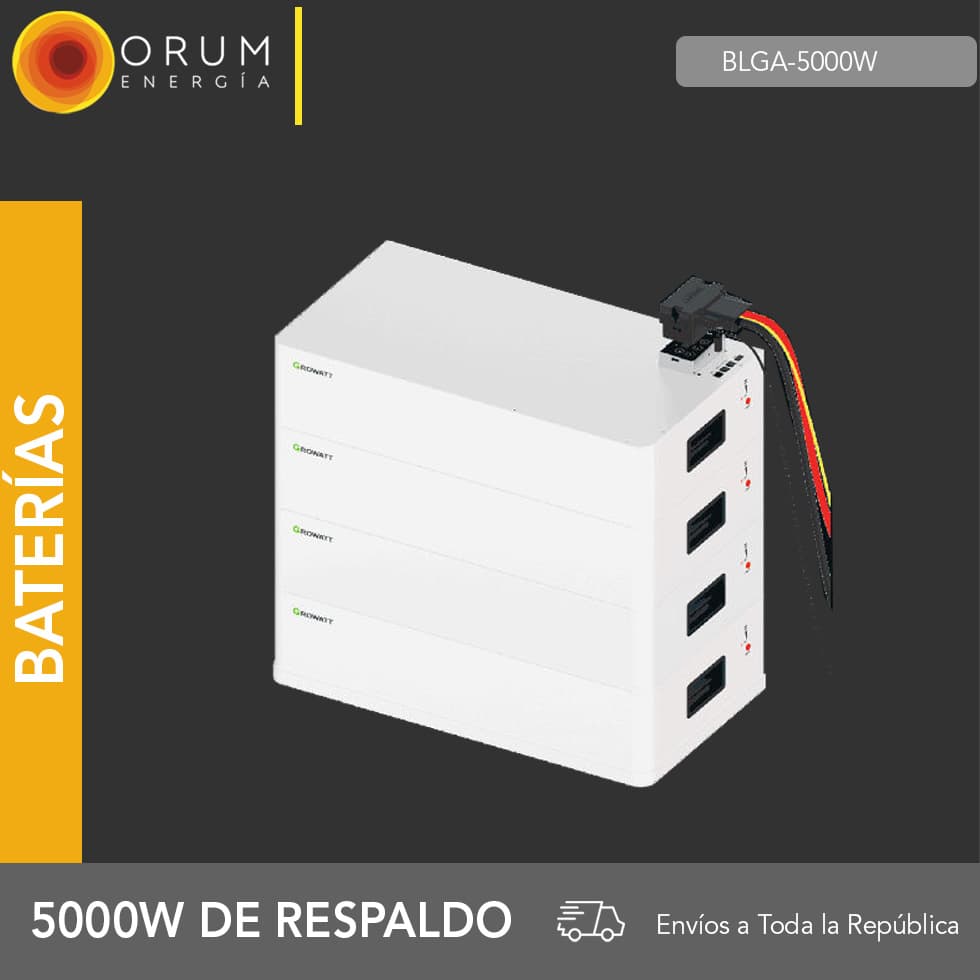 BATERIA DE LITIO AXE GROWATT DE 5000W