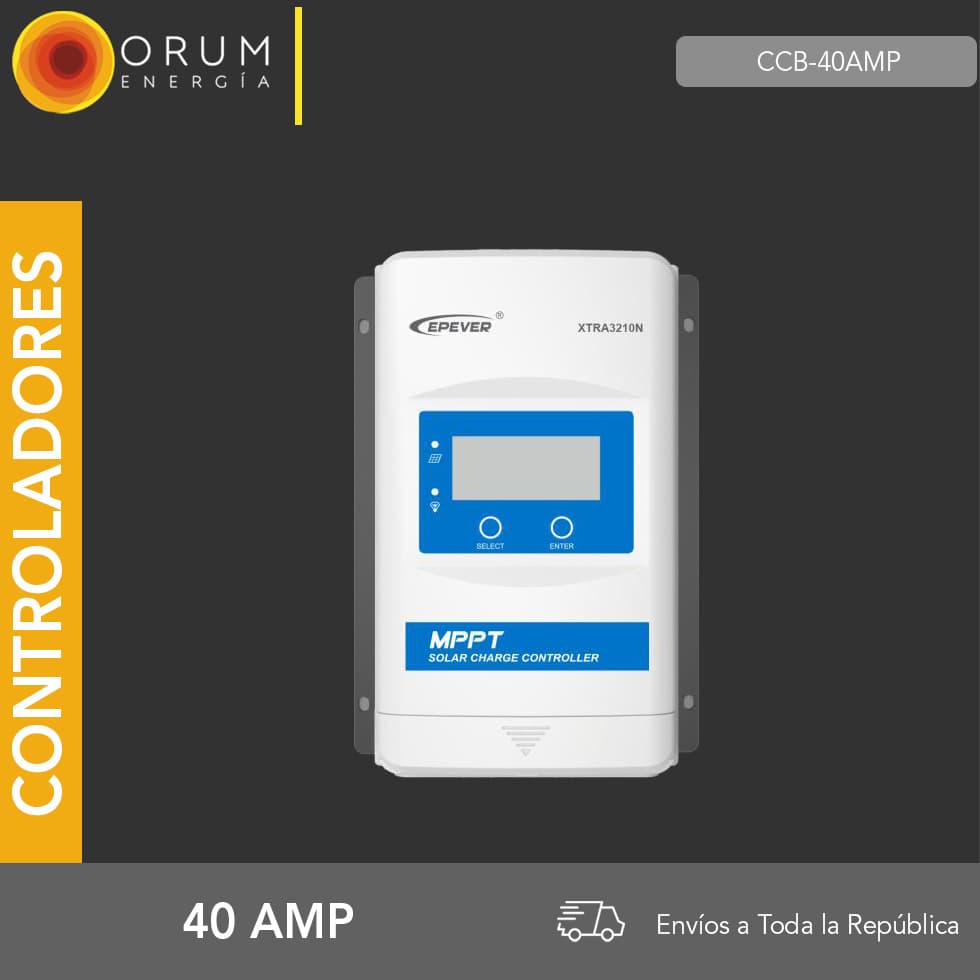 CONTROLADOR DE CARGA EPEVER 40 AMP 12/24V