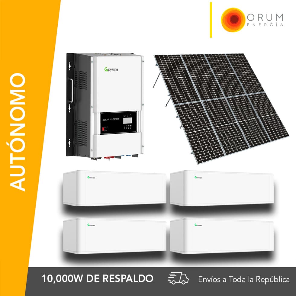 Kit Solar Autónomo – Respaldo Isla 21Kwh día Batería de Litio 10.0Kw 220v